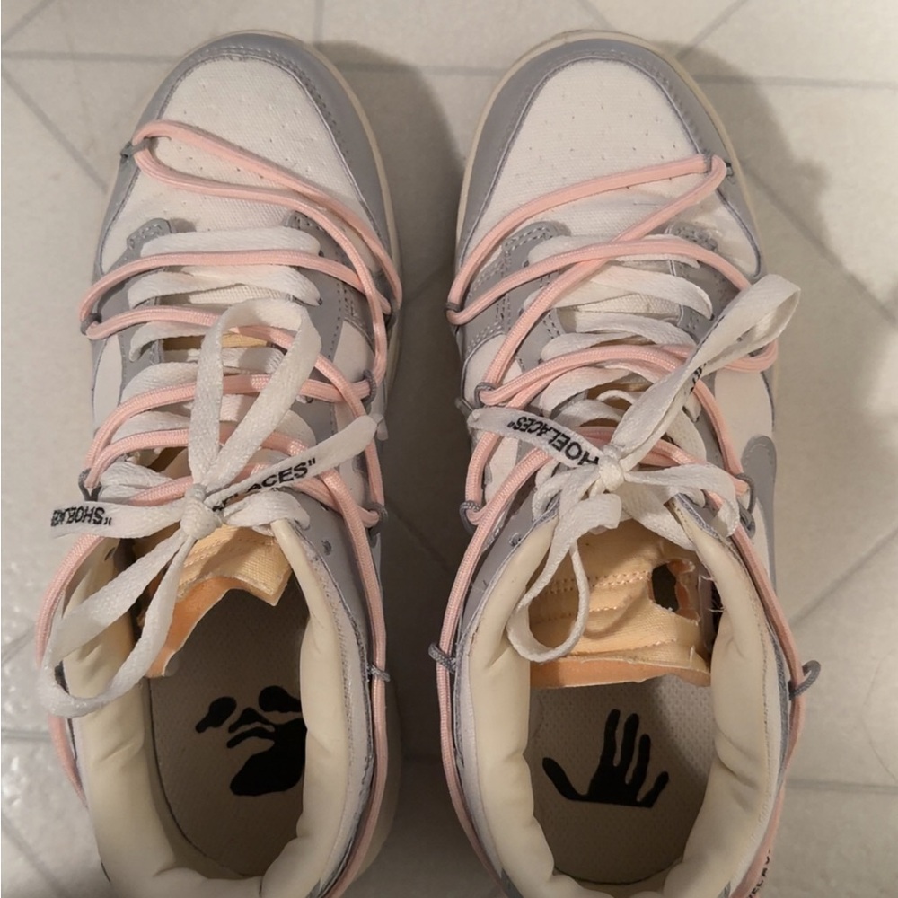 White and Gray Sneakers